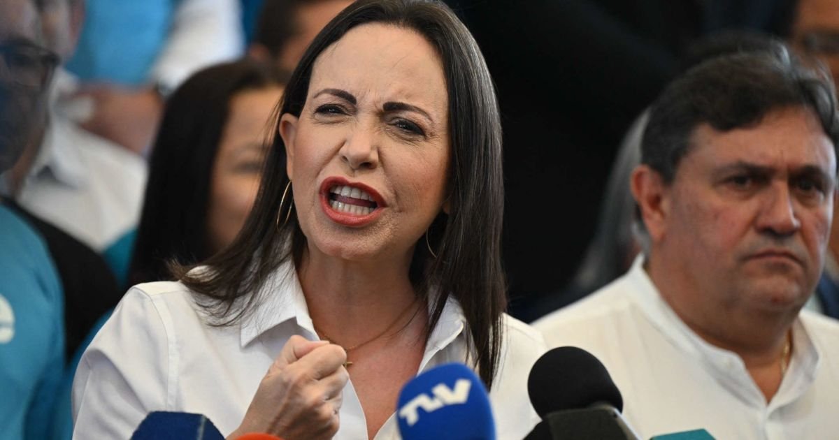 María Corina Machado, líder da oposição venezuelana  • Getty Images via CNN Newsource