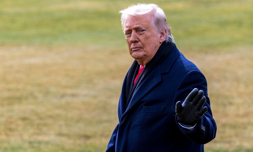 Presidente dos EUA, Donald J. Trump, responde a perguntas da imprensa