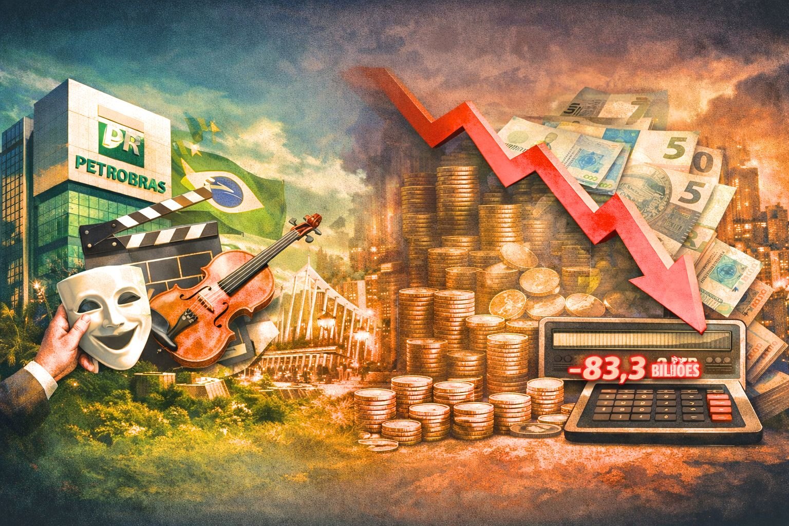 Enquanto estatais como a Petrobras atingem o maior valor de repasses à Lei Rouanet desde 1994 (R...